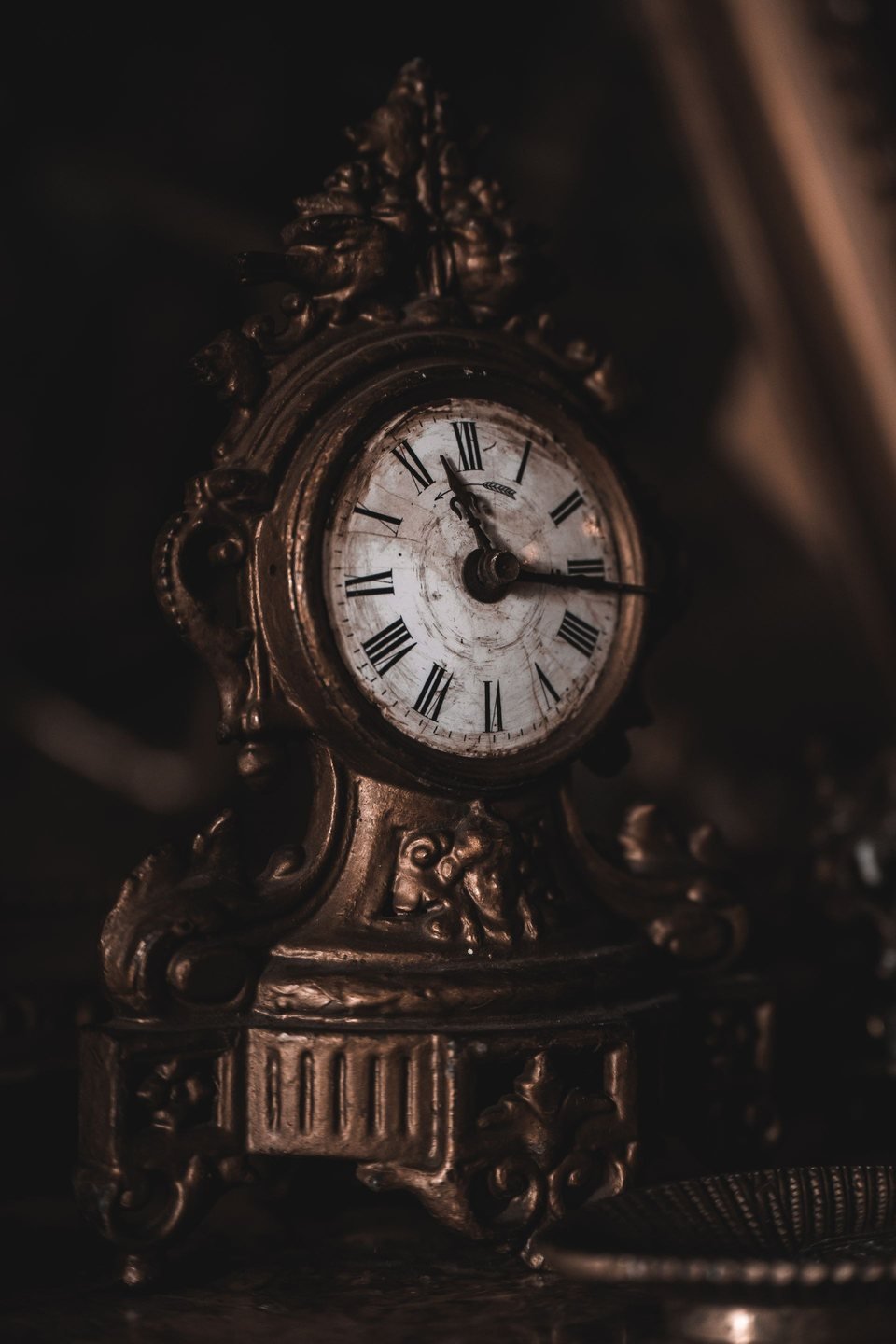 Detail einer antiken Uhr